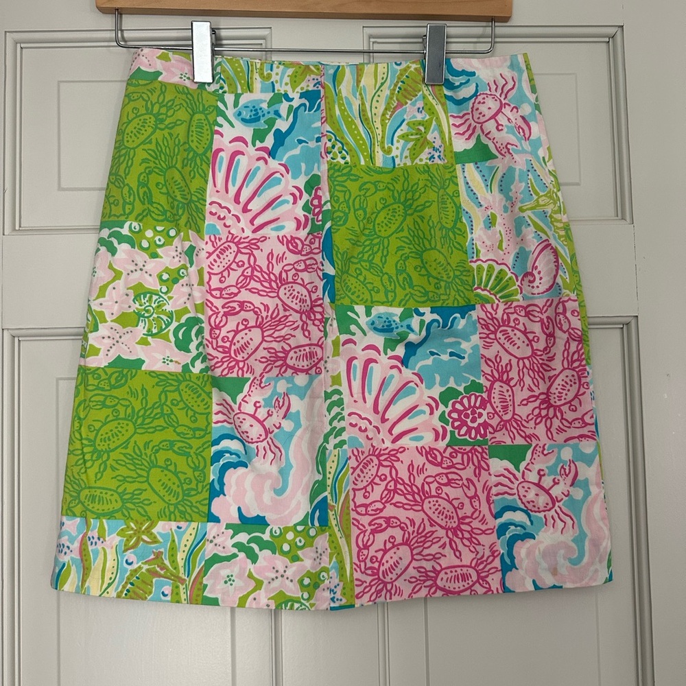 Tropical Patchwork Mini Skirt